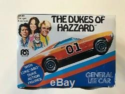 Dukes of Hazzard Mego #09060 General Lee Car withBo and Luke figures NIB Very Nice
