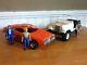 Dukes Of Hazzard Mego General Lee Car & Jeep With Bo Luke & Daisy Duke Figures