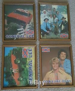 Dukes of Hazzard Vintage framed picture 4 pack. National Picture & Frame Co