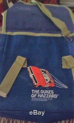 Dukes of Hazzard XTRA RARE Book/Back Pack Style Bag 1981 Blue with Lt color Trim