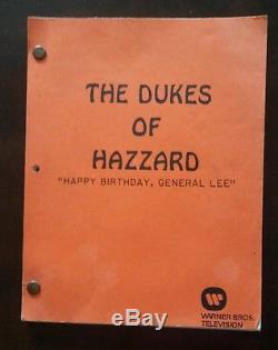 Dukes of Hazzard happy birthday General Lee script