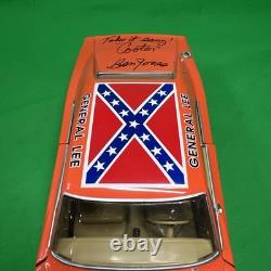 ERTL 118 Dukes of Hazzard General Lee Car 1969 Dodge Charger Signed By Cooter