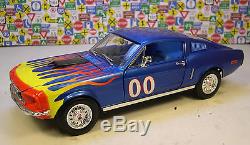 ERTL 118 SCALE DIECAST METAL DUKES OF HAZZARD COOTER'S #00 BLUE 1968 MUSTANG