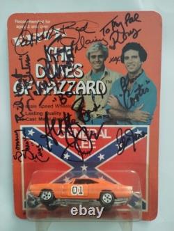 ERTL 1981 Dukes of Hazzard General Lee 1969 Dodge Charger 1/64 Signed By Cast