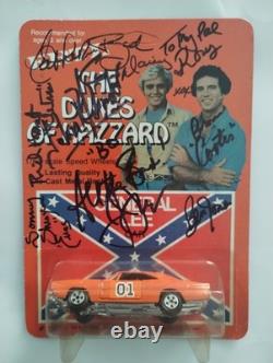 ERTL 1981 Dukes of Hazzard General Lee 1969 Dodge Charger 1/64 Signed By Cast