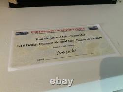ERTL American Muscle General Lee Dukes Of Hazard Signed Tom Wopat John Schneider