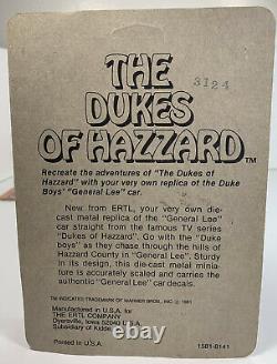 ERTL Dukes Of Hazzard 1/64 General Lee Car Original Blister UNPUNCHED CARD 1981