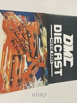 ERTL Dukes of Hazzard General Lee 1969 Dodge Charger 125 & Signed Postcard