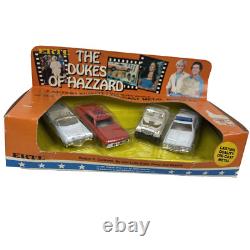 ERTL The Dukes Of Hazzard 1/64 4 Car Set 7285 NIB General Lee Jeep Boss NIB