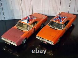 Ertl 1969 Dodge Charger General Lee Dukes Of Hazzard 118 Diecast 2 Car Set