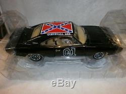 Ertl 1969 Dodge Charger R/t Dukes Of Hazzard Black General Lee Mib 118 Rare