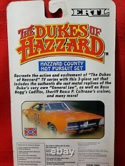 Ertl Dukes of Hazzard County Hot Pursuit Set Autographed Ben Jones Cooter & Enos