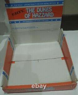 Ertl Dukes of Hazzard toy trade box, General Lee TV 80s Dodge Charger muscle car