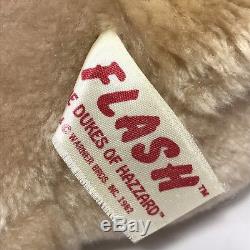 Flash Dukes of Hazzard Plush Stuffed Dog Rosco Animal Fair 14 Vintage 1982