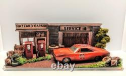 GENERAL LEE- DUKES OF HAZZARD Collectible Custom Diorama Display 1/25 Diecast
