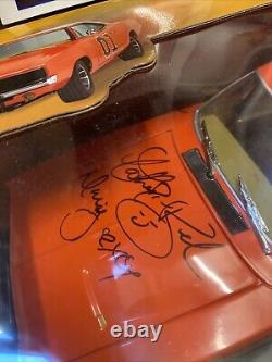 General Lee Joyride 118 The Dukes of Hazard Boxed Signed Rare Diecast Car Mint