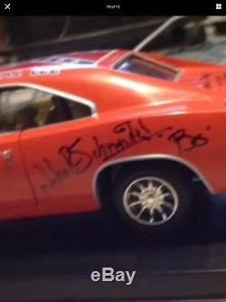 General Lee Signed by 8 cast members psa/dna COA Dukes of Hazzard Auto Read