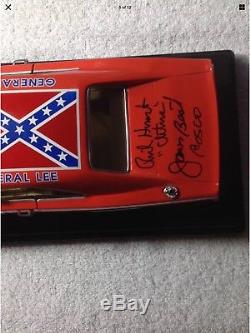 General Lee Signed by 8 cast members psa/dna COA Dukes of Hazzard Auto Read