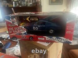 Gorgeous Ertl America Muscle, Dukes of Hazard 1968 Mustang GT, Blue 118- MIB