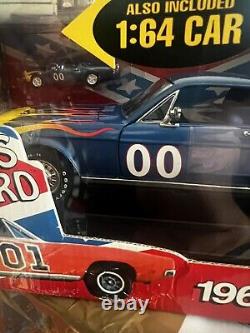 Gorgeous Ertl America Muscle, Dukes of Hazard 1968 Mustang GT, Blue 118- MIB