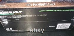 Greenlight 1977 Plymouth Fury Dukes Hazzard Roscoe Sheriff GREEN MACHINE CHASE
