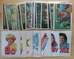 Huge Donruss Dukes Of Hazzard 287 Trading Cards Lot +7 Stickers Daisey Duke Lee