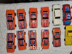 Hot Wheels Matchbox Ertl lot of 24 Vintage Cars with Case DUKES OF HAZZARD Cars