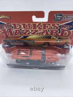 Hotwheels Team Transport Dukes Of Hazzard Dodge Charger General Lee & Ford C800