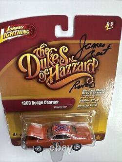 JL The Dukes of Hazzard 1969 Charger 164 General Lee 2.0 Signed James Best