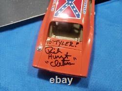 JOHNNY Dukes of Hazzard General Lee 125 SIGNED BY DAISY AND CLETUS IN PERSON