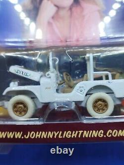 Johnny Lightning Dukes Of Hazzard Daisy's CJ-5 Jeep White Lightning Release 1 &
