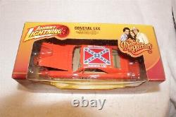 Johnny Lightning Dukes Of Hazzard General Lee White Lightning White Tires 1/25