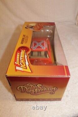 Johnny Lightning Dukes Of Hazzard General Lee White Lightning White Tires 1/25