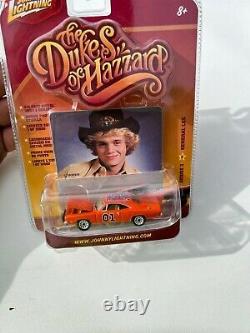 Johnny Lightning Dukes of Hazzard 5 Car Lot, With3 General Lee's! In Package