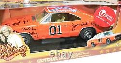 Johnny Lightning The Dukes of Hazzard General Lee Dodge Signed by Cast COA 1/18