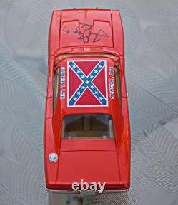 Johnny WHITE Lightning Dukes Of Hazzard GENERAL LEE Signed Tom Wopat Luke Duke