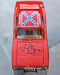 Johnny WHITE Lightning Dukes Of Hazzard GENERAL LEE Signed Tom Wopat Luke Duke