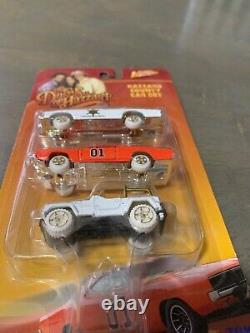 Johnny White Lightning Dukes of Hazzard 1/64 General Lee ERTL Sheriff Jeep TOMY