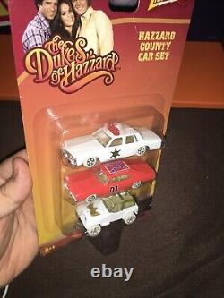 Johnny White Lightning Dukes of Hazzard 1/64 General Lee ERTL Sheriff Jeep TOMY