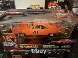 Joy Ride 1969 Dodge Charger General Lee Chrome And Regular 1/18 Dukes of Hazard