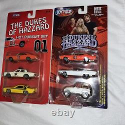 Joy Ride Die-Cast The Dukes of Hazzard Hot Pursuit & Motion Picture Set 2x