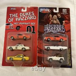 Joy Ride Die-Cast The Dukes of Hazzard Hot Pursuit & Motion Picture Set 2x