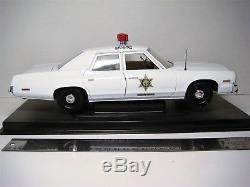 Joyride Dukes of Hazzard Rosco's 1974 Dodge Monaco Police car Rd Lights 1/18 MIB