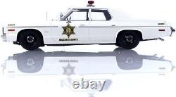 KK Scale 1974 Dodge Monaco Hazzard County Police (Dukes of Hazzard) White 118