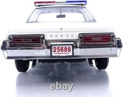 KK Scale 1974 Dodge Monaco Hazzard County Police (Dukes of Hazzard) White 118