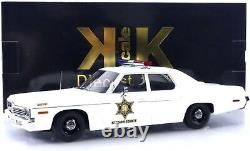 KK Scale 1974 Dodge Monaco Hazzard County Police (Dukes of Hazzard) White 118