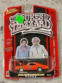 Lot/2 1969 DODGE CHARGER General Lee Johnny Lightning The Dukes of Hazzard 2006