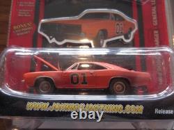 Lot Of 2 Johnny Lightning Dukes Of Hazzard General Lee Dirty/clean Versions Mip