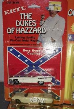 Lot of Dukes of Hazzard Diecast Ertl General Lee Cooters Truck Boss Hogg Roscoe