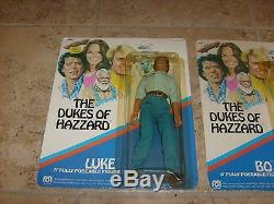 MEGO DUKES OF HAZZARD LOT OF 2 BO & LUKE NEW ON CARD 1970s